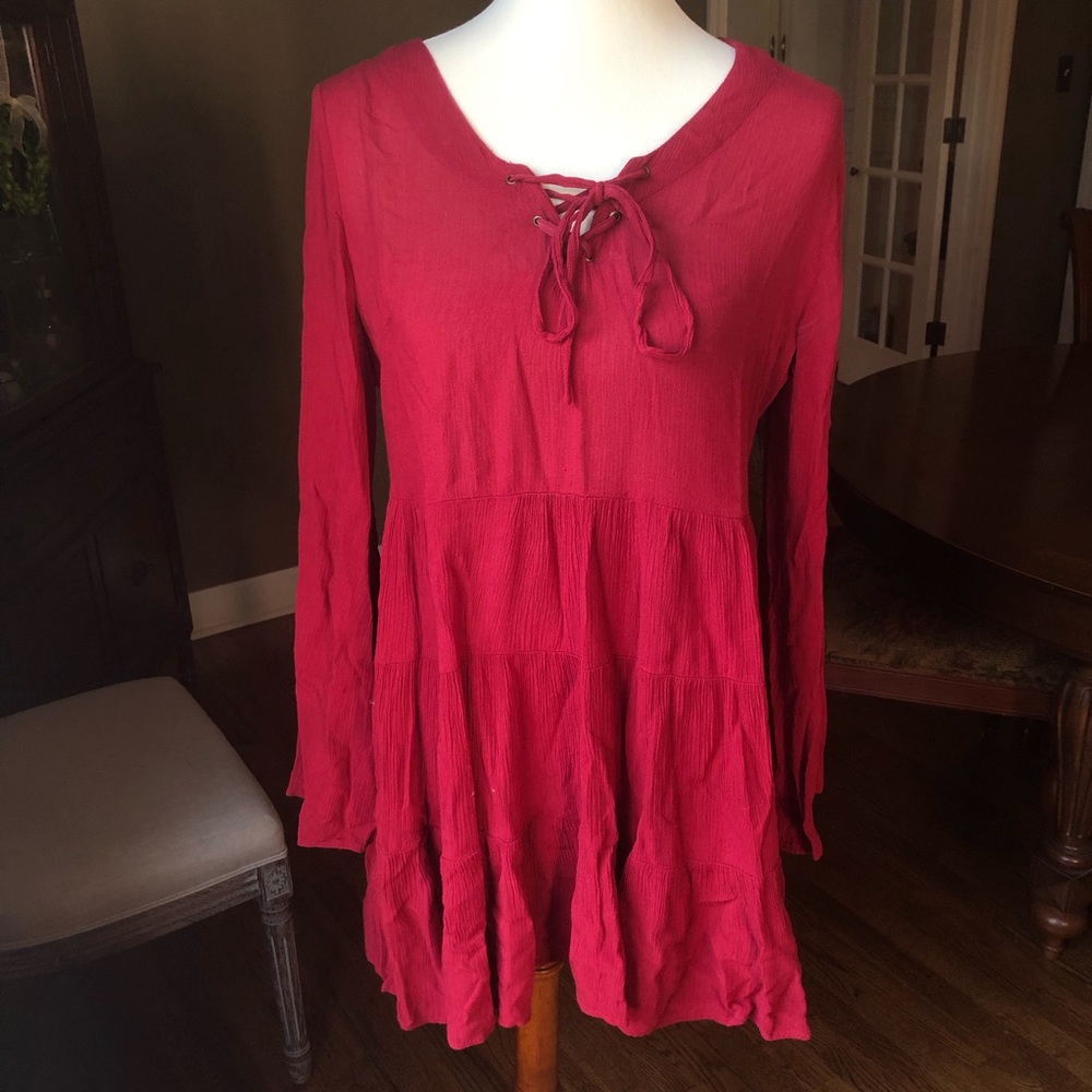 Red boutique dress